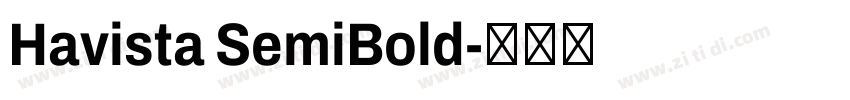 Havista SemiBold字体转换